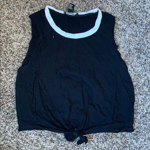 Tie front tank top